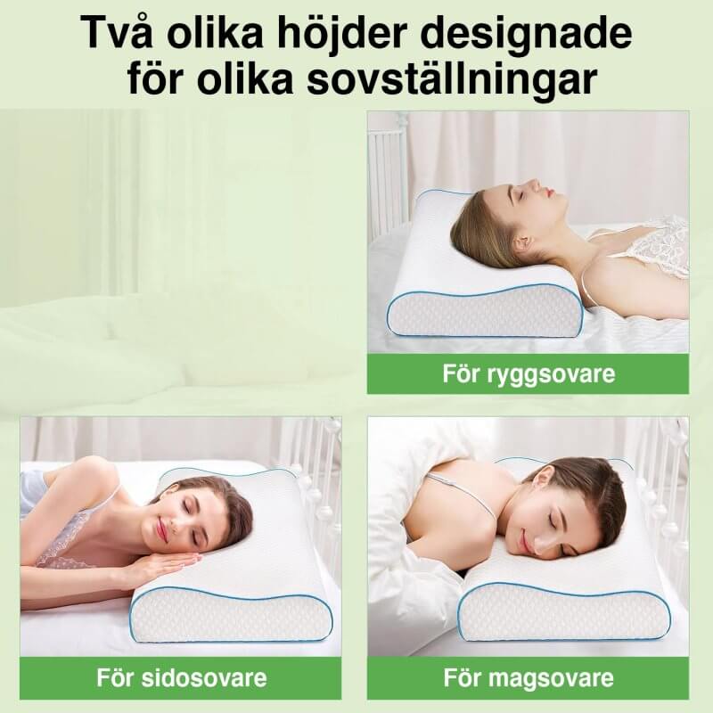 Ortopedisk Nackstödskudde i minnesbomull - Ergonomiskt sömnstöd