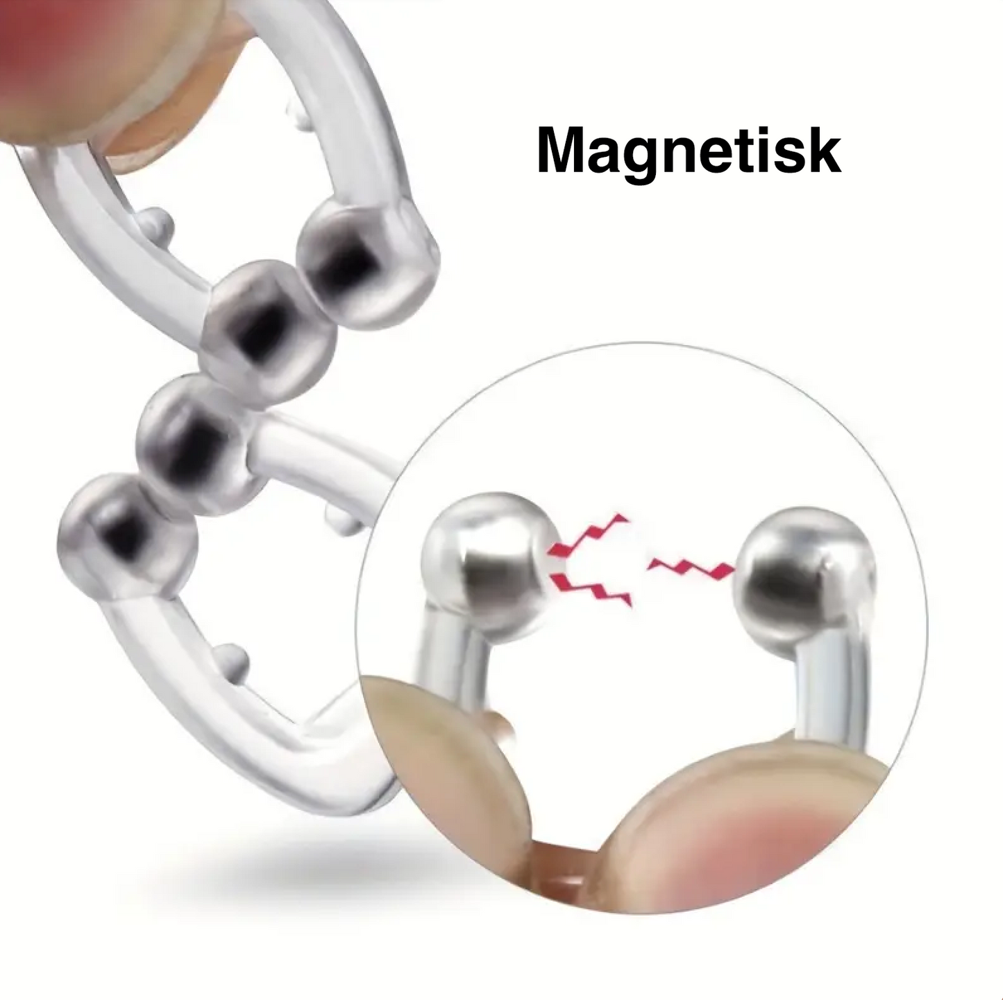 Magnetiska anti-snarknäsklämmor (5 st)