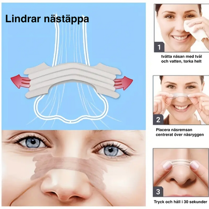 Anti-snarkremsor – Nässkydd för bättre sömn och fri andning (20 st)