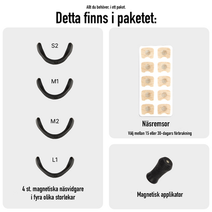 Magnetiska Näsvidgare - för bättre andning och sömn